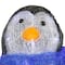 11.5" Lighted Commercial Grade Acrylic Sitting Baby Penguin Christmas Display Decoration